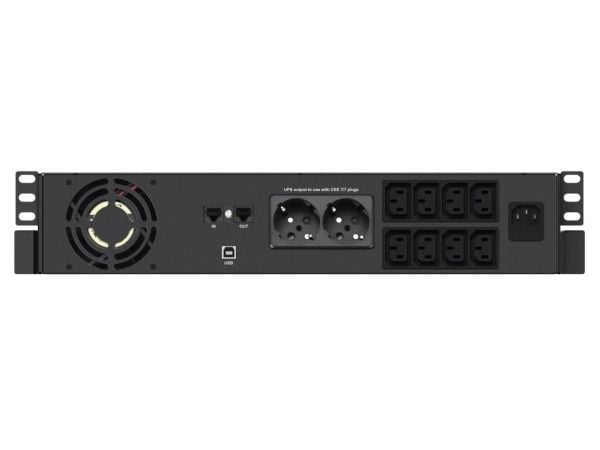 Infosec X4 2000 RM Plus, Linje-Interactive, 2 kVA, 1200 W, Pseudo sine, 162 V, 268 V
