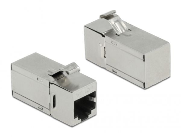 Delock - Nettverkkopler - RJ-45 (hunn) til RJ-45 (hunn) vinklet - STP - CAT 6a