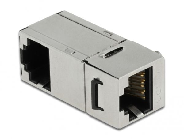 Delock - Nettverkkopler - RJ-45 (hunn) til RJ-45 (hunn) vinklet - STP - CAT 6a