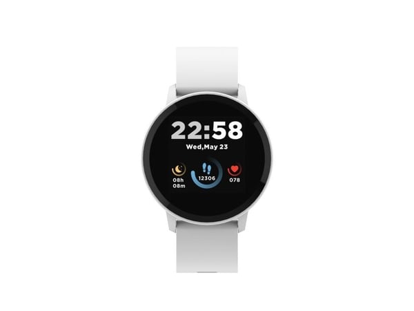 Canyon SW-63 - Smartklokke med stropp - silikon - display 1.3" - 512 KB - Bluetooth - 35 g - hvit