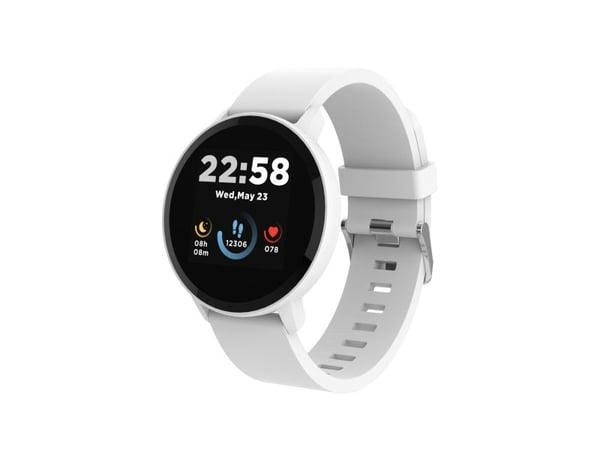 Canyon SW-63 - Smartklokke med stropp - silikon - display 1.3" - 512 KB - Bluetooth - 35 g - hvit