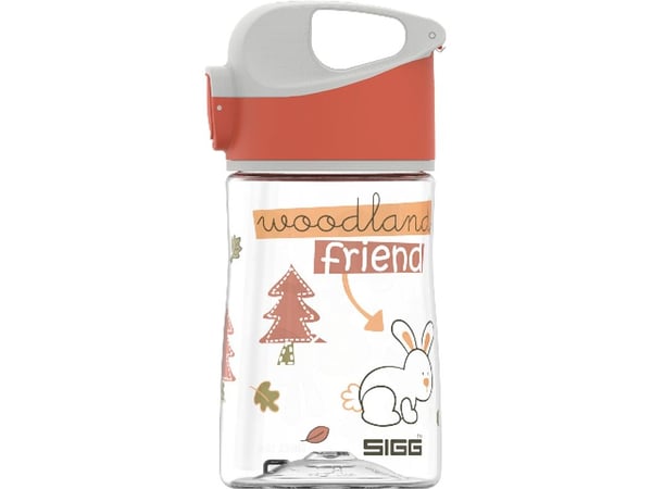 SIGG Miracle Woodland Friend, 350 ml, Daglig användning, Grå, Röd, Transparent, Tritan, Pojke/flicka, Mönstrad