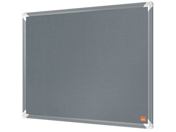 Nobo Premium Plus filttavle 60x45cm, Grå, Aluminium, Aluminium, Felt, Standard, 600 mm