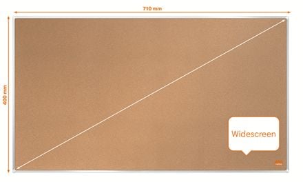 Nobo Impression Pro Widescreen korktavle 32" 71x40cm, Kork