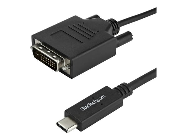 StarTech USB-C to DVI Cable - 6 ft / 2m - 1080p - 1920x1200 - USB-C DVI Monitor Cable - USB C Cable - Computer Monitor Cable (CDP2DVIMM2MB) - USB /...