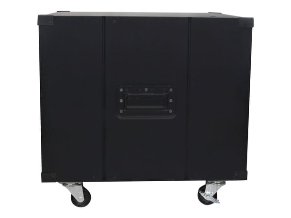 Startech Flyttbar serverhylla med handtag - 9U - Rack - svart - 9U - 23"