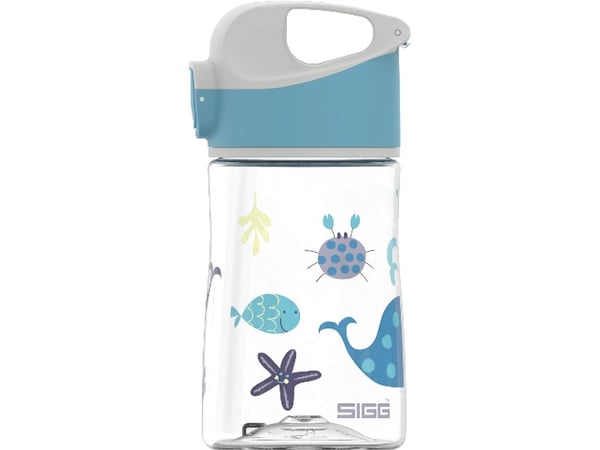 SIGG Miracle Ocean Friend, 350 ml, Daglig användning, Blå, Grå, Transparent, Tritan, Pojke/flicka, Mönstrad