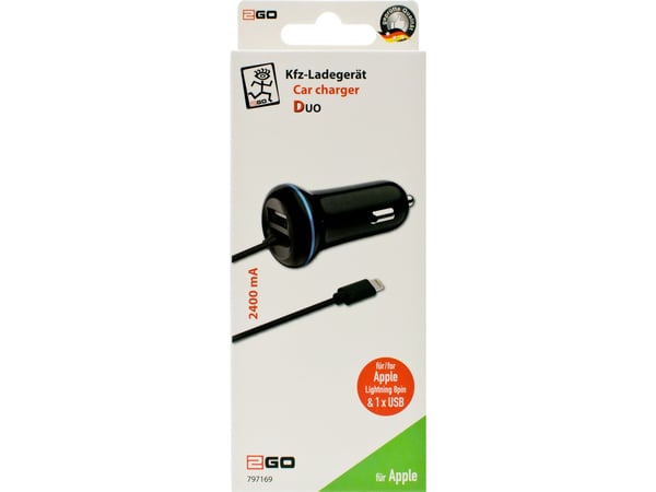2GO 797169, Automatisk, Cigartenner/lighter, 5 V, 1,4 m, Sort