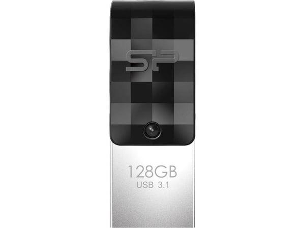 SILICON POWER Mobile C31 - USB-flashstasjon - 128 GB - USB 3.1 Gen 1 / USB-C - svart