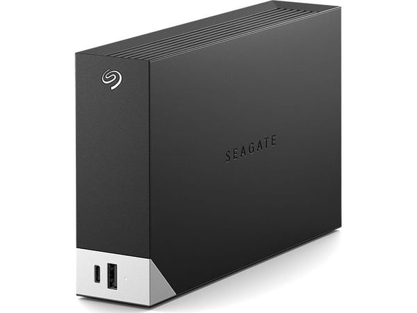 Seagate One Touch with hub STLC6000400 - Harddisk - 6 TB - ekstern (stasjonær) - USB 3.0 - svart - med Seagate Rescue Data Recovery