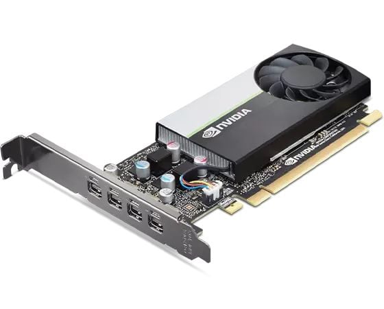 NVIDIA - Grafikkort - T600 - 4 GB GDDR6 - PCIe 3.0 x16 - 4 x Mini DisplayPort - for ThinkStation P348 30EQ, 30ER; P350 30E3, 30E4; P520 30BQ; P620 ...