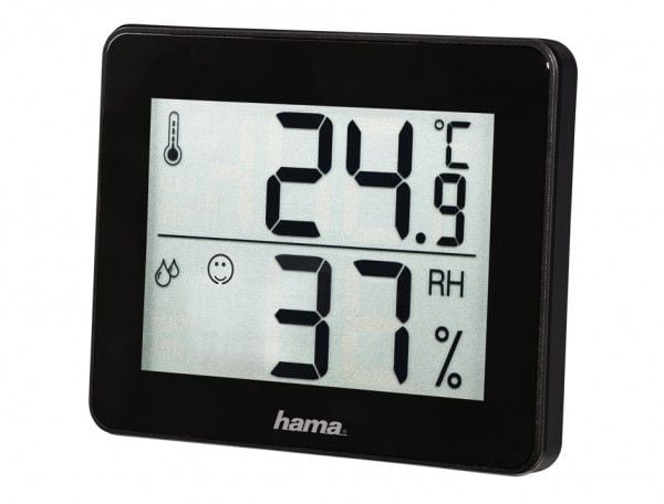 Hama TH-130 - Termohygrometer - digital - svart