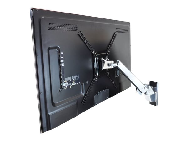 Ergotron Interactive Arm HD - Monteringssett (leddarm, VESA-adapter, veggmonteringsbrakett) - Konstant kraftteknologi - for LCD-skjerm - aluminium ...