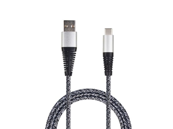 2GO 795953, 1 m, USB B, USB C, USB 3.2 Gen 1 (3.1 Gen 1), Sølv