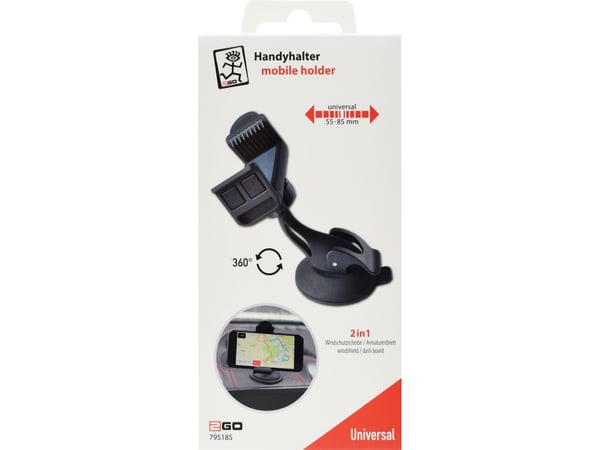 2GO 795185 Holder Passiv Holder Mobiltelefon/Smarttelefon - Navigator Black (795185)