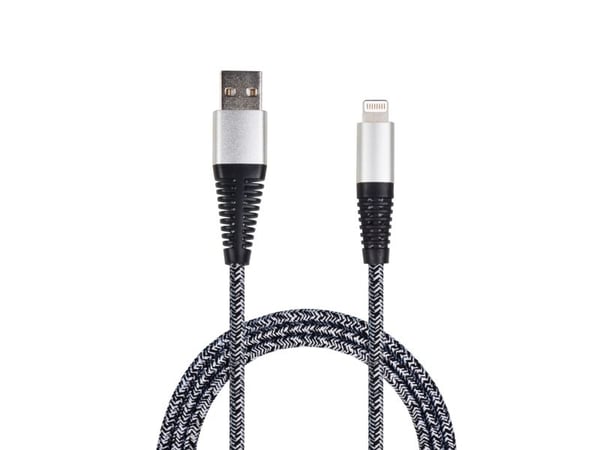 Kaapeli USB 2GO 2GO USB datakaapeli - hopea - 100cm Applen 8-napaiselle tietokoneelle