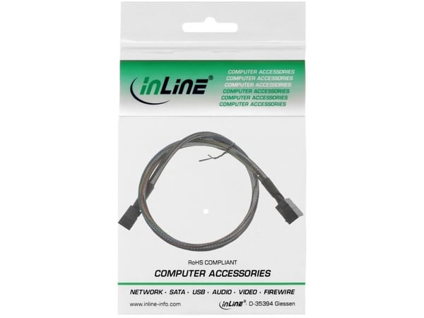 InLine 27625A, 0,5 m, SFF-8643, SFF-8643, Hankjønn/hankjønn, Sort, 26 g