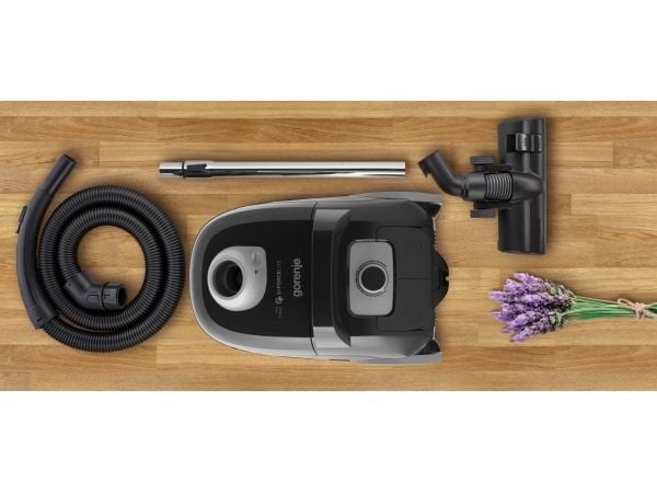 Gorenje VCEA28GLBK, 700 W, Sylindervakuum, Tørr, Støv pose, 3 l, HEPA