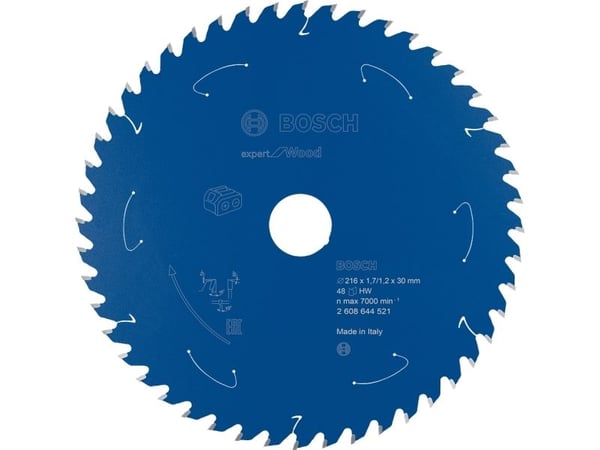 Bosch Expert for Wood - Sirkelformet sagblad - for tre - 216 mm - 48 tenner