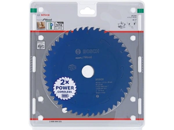 Bosch Expert for Wood - Sirkelformet sagblad - for tre - 216 mm - 48 tenner