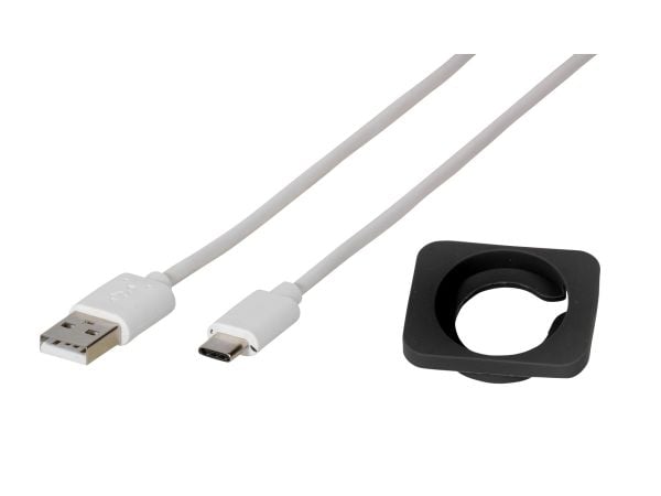 Vivanco 2 in 1 Wireless Fast Charger, Innendørs, USB, 1 m, Hvit