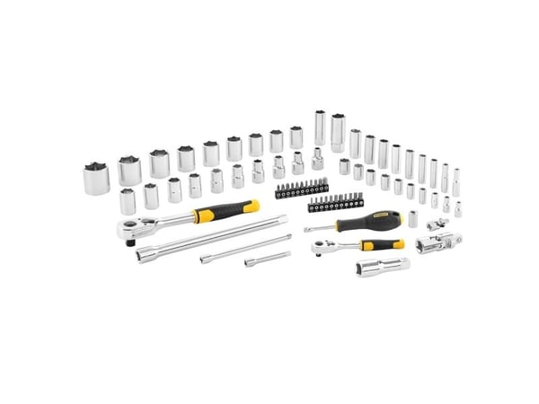 Stanley STMT82831-1, Terästä, 2 kpl, Musta, Ruostumaton teräs, Keltainen, Musta, Keltainen, 1/4", 72 kpl