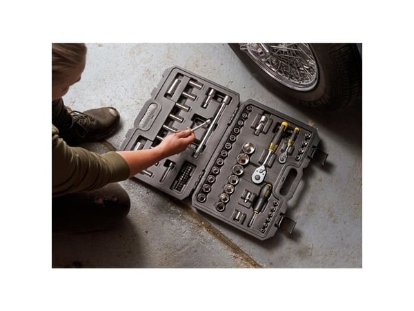 Stanley STMT82831-1, Stål, 2 stk, Svart, Rustfritt stål, Gul, Svart, Gul, 1/4", 72 stk