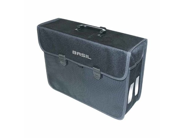 Basil Malaga XL, Bakre, Sykkelveske, Polyester, Sort, 17 l, 5 kg