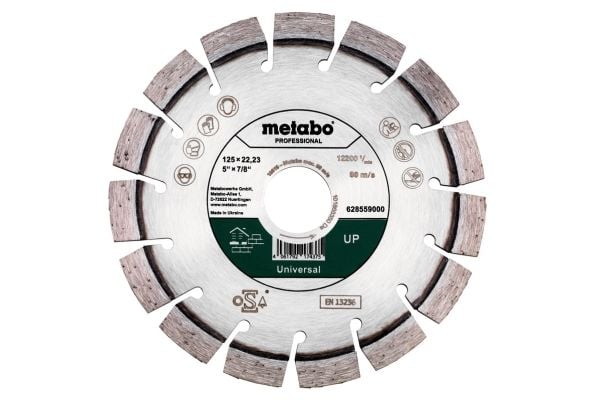 Metabo 628559000, Betong, Sandsten, 12,5 cm, 2,22 cm, 2,22 cm, 12200 RPM, Metabo