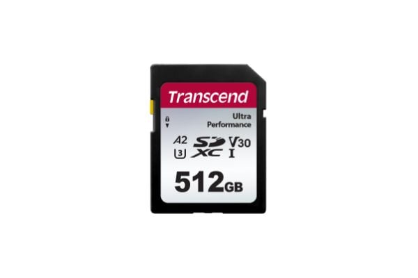 Transcend 340S - Flashminnekort - 512 GB - A2 / Video Class V30 / UHS-I U3 - SDXC UHS-I