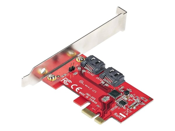 StarTech.com SATA PCIe-kort - 2-portars PCIe SATA-expansionskort - 6 Gbps - Hel-/lågprofil - PCI Express till SATA-adapter/-kontroller - ASM1061 ic... StarTech.com SATA PCIe-kort - 2-portars PCIe SATA-expansionskort - 6 Gbps - Hel-/lågprofil - PCI Express till SATA-adapter/-kontroller - ASM1061 ic...