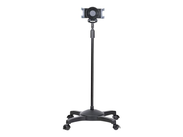 Startech Mobile Tablet Stand w/ Lockable Wheels, Height Adjustable Cart, Universal Rolling Floor Stand for Tablets from 7-11in, Portable Tablet Sta...
