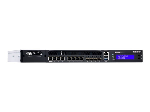 QNAP QuCPE-7012 - Virtualiseringsanordning - 10GbE, 2.5GbE - 1U - skystyring - rackmonterbar