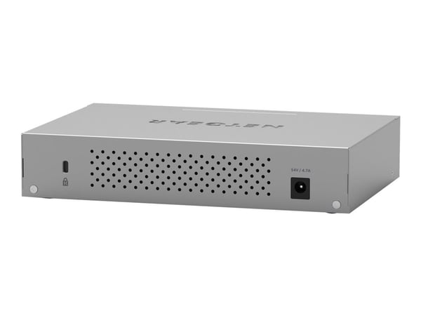 NETGEAR Plus MS108EUP - Switch - Styrt - 4 x 100/1000/2.5G (PoE++) + 4 x 100/1000/2.5G (PoE+) - stasjonær, veggmonterbar - PoE++ (230 W)