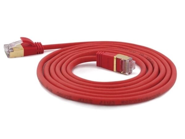 Wantec 7161, 2 m, Cat7, S/FTP (S-STP), RJ-45, RJ-45, Punainen
