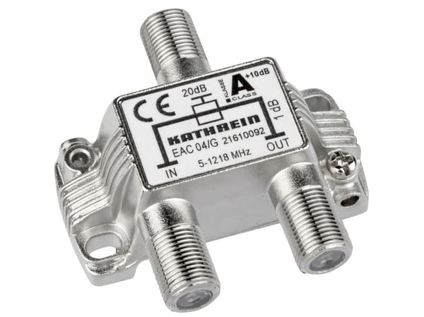 Kathrein EAC 04/G, 75 O, 5 - 1218 MHz, Hopea, Sinkki, F, 51,6 mm