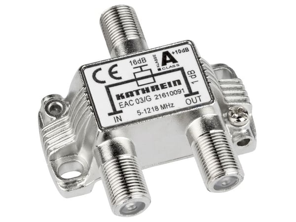 Kathrein EAC 03/G, 75 O, 5 - 1218 MHz, Hopea, Sinkki, F, 51,6 mm