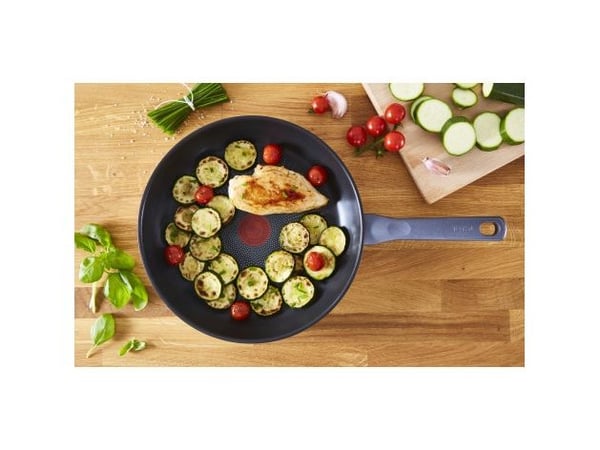 Tefal Daily Cook G7300655, Rund, Universalpanne, Rustfritt stål, Titan, Rustfritt stål, Keramikk, Halogen, Forseglet plate, Gass, Induksjon