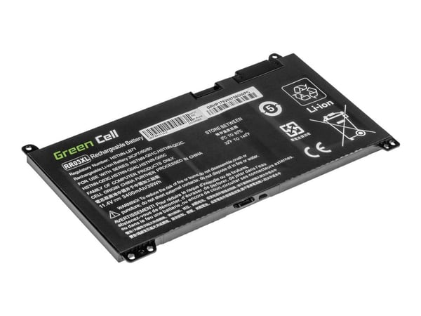 Green Cell - Batteri til bærbar PC (tilsvarer: HP RR03XL) - litiumpolymer - 3400 mAh - svart - for HP ProBook 430 G4, 430 G5, 440 G4, 440 G5, 450 G...