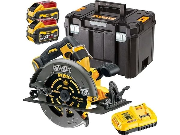 DeWalt batteridriven cirkelsåg DCS579X2-QW; 54 V; 2x9,0 Ah