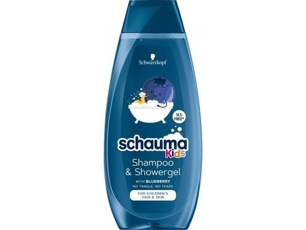SCHAUMA Kids sjampo & dusjgel blåbær 400 ml