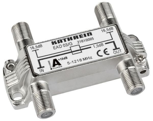 Kathrein EAD 03/G, 75 O, 5 - 1218 MHz, Hopea, Sinkki, F, 73,6 mm