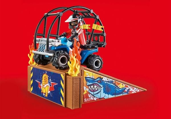 Playmobil Stuntshow 70820, Bil og billøp, 4 år, Flerfarget, Plast