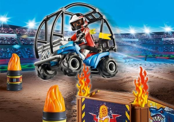 Playmobil Stuntshow 70820, Bil og billøp, 4 år, Flerfarget, Plast