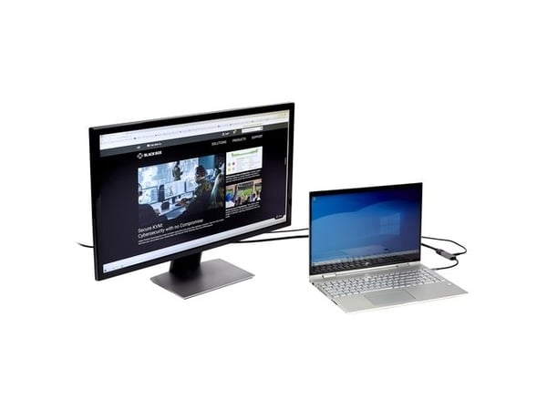 Black Box - Video adapter - USB-C hann til HDMI, USB-C hunn - støtte for 4K 60 Hz (3840 x 2160), støtte for Power Delivery 3.0