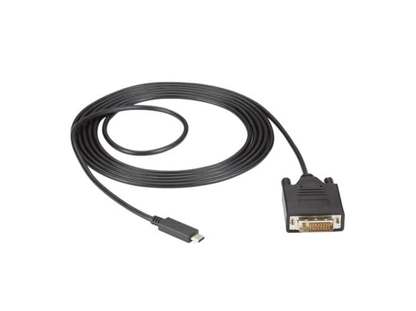 Black Box VA-USBC31-DVID-006, 1,8 m, USB Type-C, DVI-D, Hankjønn, Hankjønn, Rett