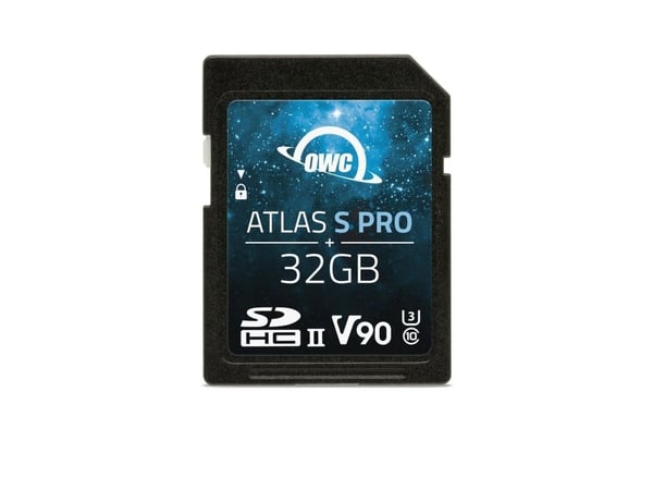 OWC Atlas S Pro SDXC 32 GB klasse 10 UHS-II/U3 V90-kort (OWCSDV90P0032)