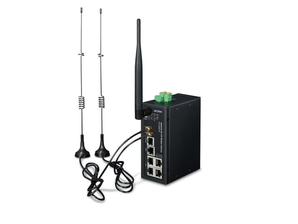 PLANET Industrial 4G LTE Cellular WL, MiniSIM, Ethernet (RJ-45), 133 mm, 115,7 mm, 45 mm, 564 g