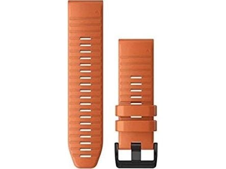 Garmin QuickFit - Klokkestropp for smart armbåndsur - gløroransje - for fenix 5X Plus; fenix 6X Pro, Pro Solar, Sapphire; Tactix Delta, Delta - Sol...