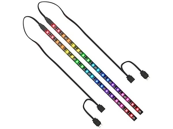 SilentiumPC Aurora Stripes ARGB, LED strip, 18 ampuller, LED, 2 stykker